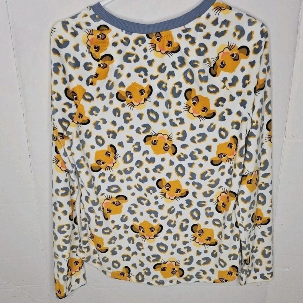 Disney The Lion King Simba 2 Pc Pajama Set Womens Sz XS White‎ Soft Fleece Sleep - Picture 6 of 16